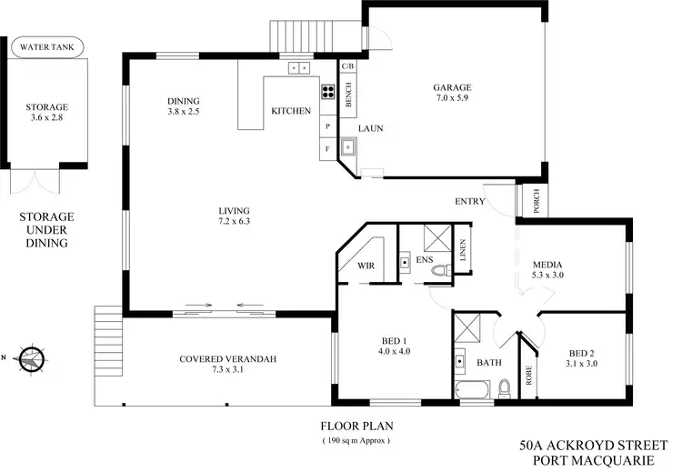 Floorplan of Homely villa listing, 18 Butler Lane, Port Macquarie NSW 2444
