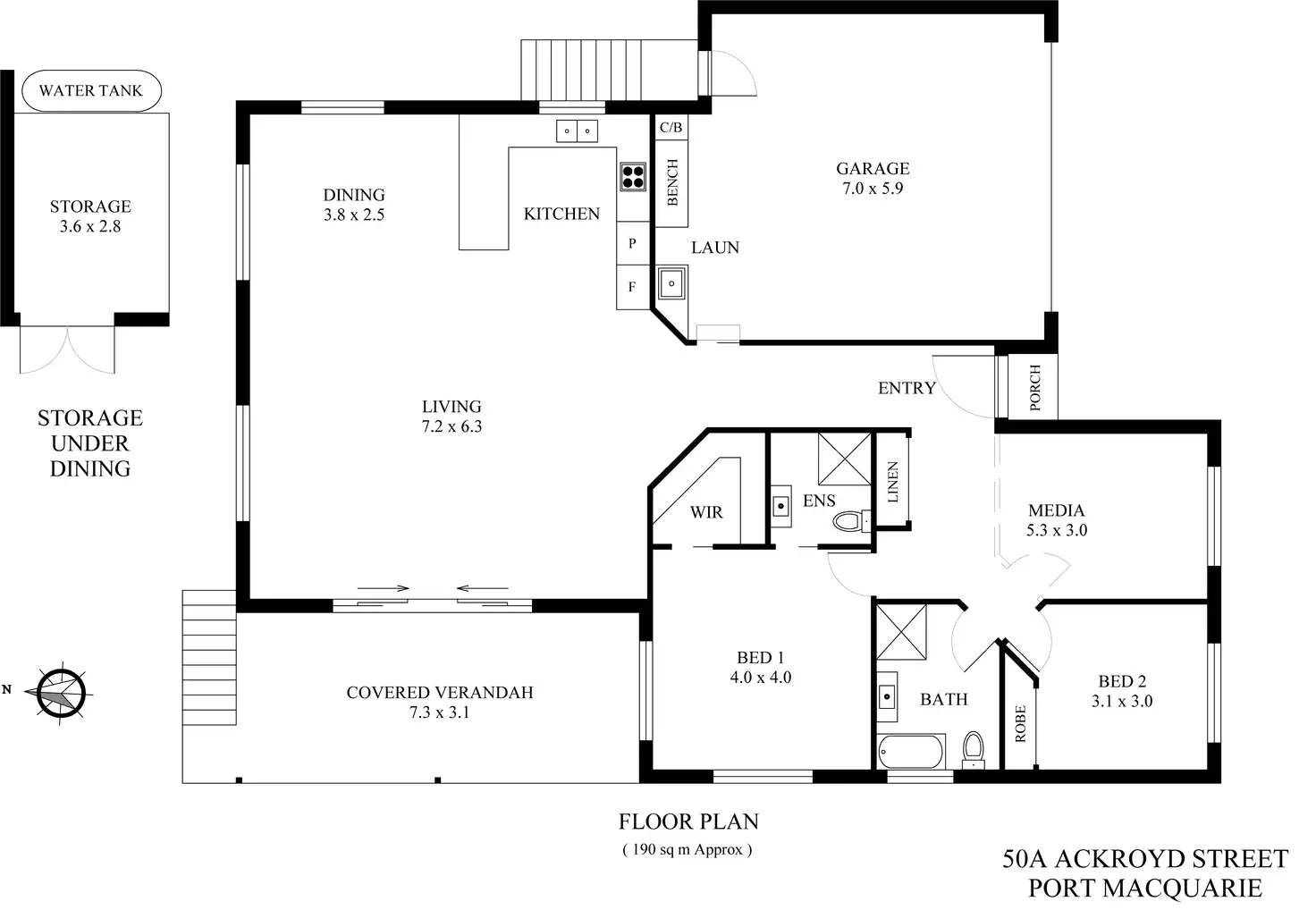 Floorplan of Homely villa listing, 18 Butler Lane, Port Macquarie NSW 2444