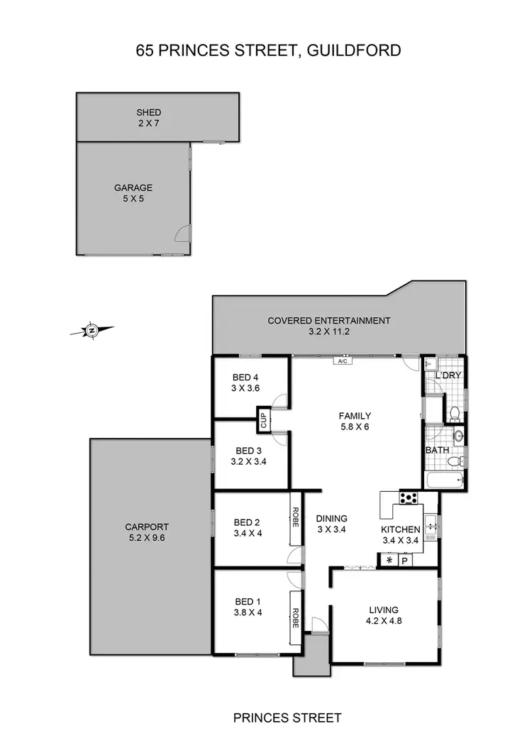 Floorplan of Homely house listing, 65 Princes Street, Guildford NSW 2161