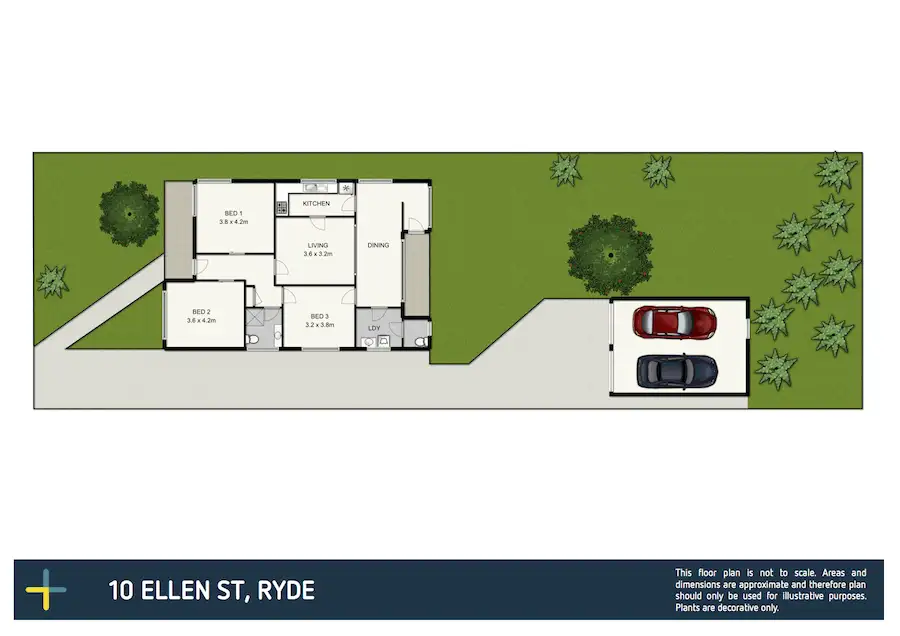 Floorplan of Homely house listing, 10 Ellen Street, Ryde NSW 2112