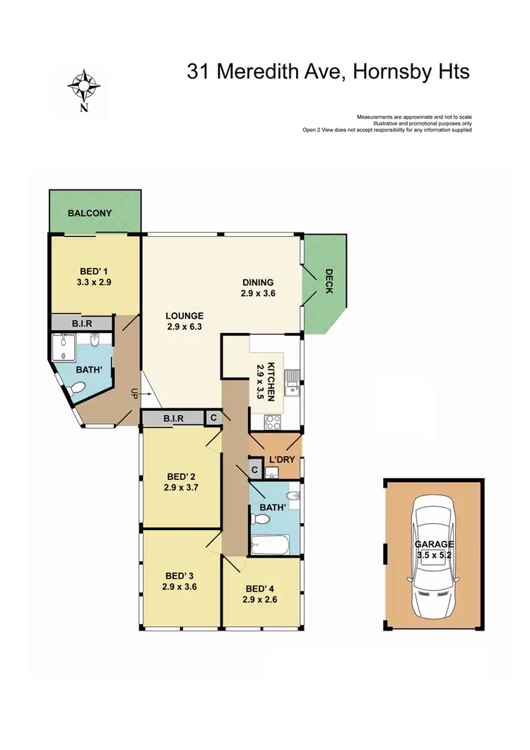 Floorplan of Homely house listing, 31 Meredith Avenue, Hornsby Heights NSW 2077