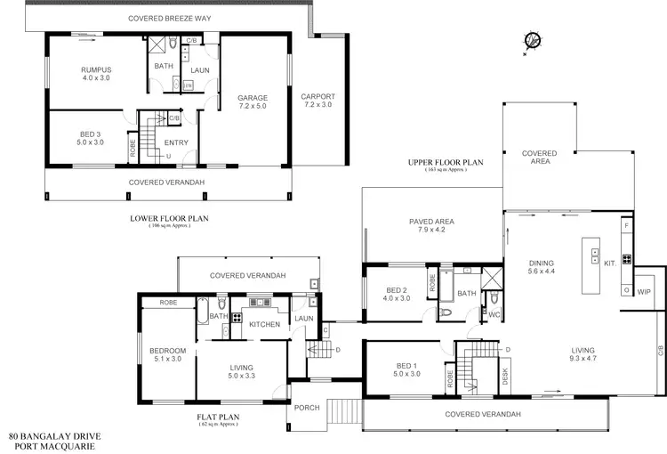 Floorplan of Homely house listing, 80 Bangalay Drive, Port Macquarie NSW 2444