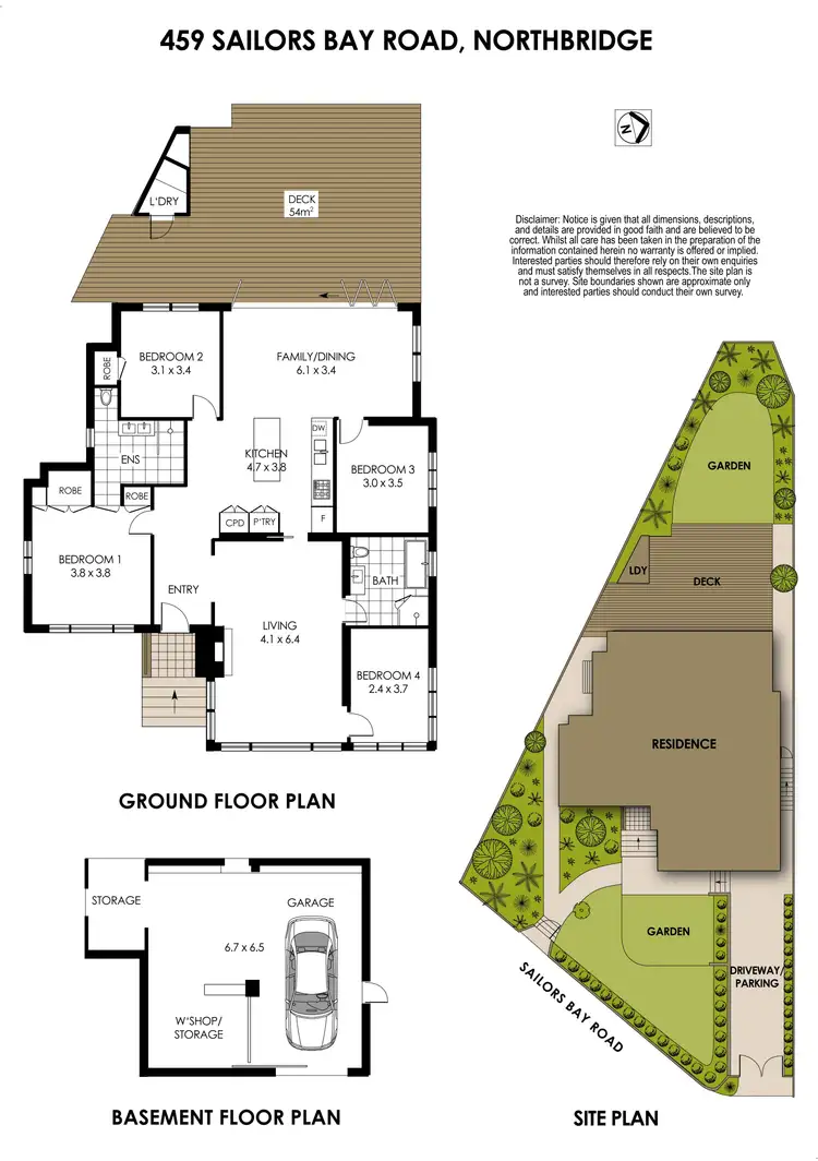 Floorplan of Homely house listing, 459 Sailors Bay Road, Northbridge NSW 2063