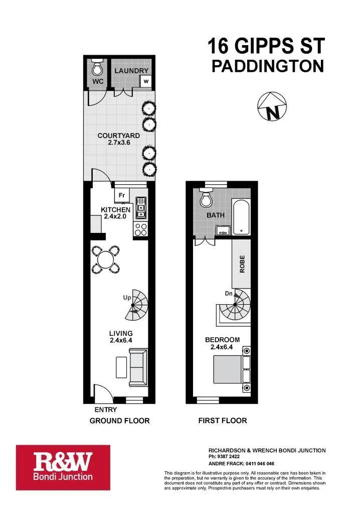 Floorplan of Homely house listing, 16 Gipps Street, Paddington NSW 2021