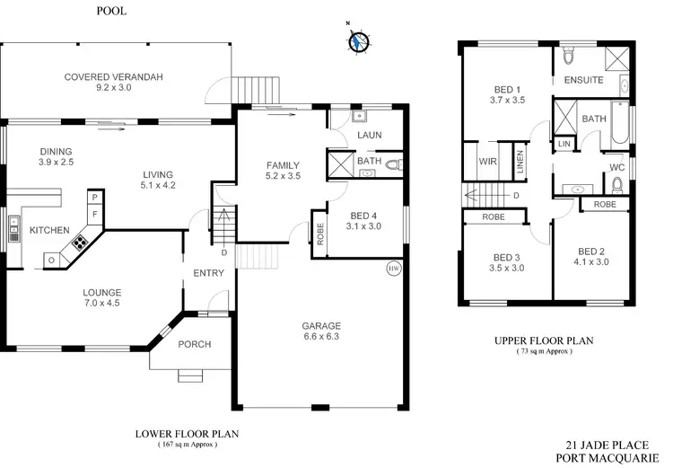 Floorplan of Homely house listing, 21 Jade Place, Port Macquarie NSW 2444