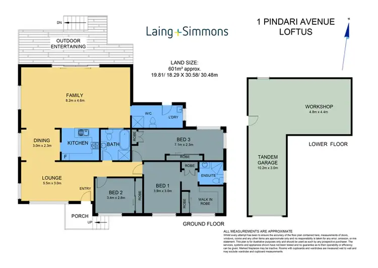 Floorplan of Homely house listing, 1 Pindari Avenue, Loftus NSW 2232