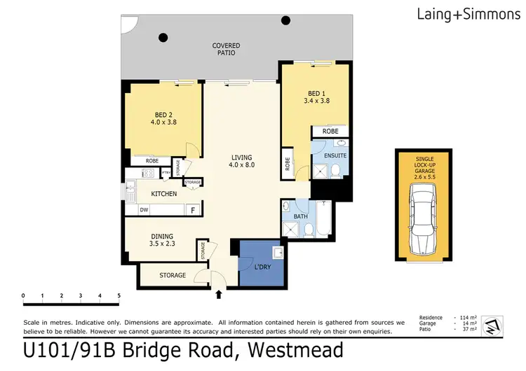 Floorplan of Homely unit listing, 101/91B Bridge Rd, Westmead NSW 2145