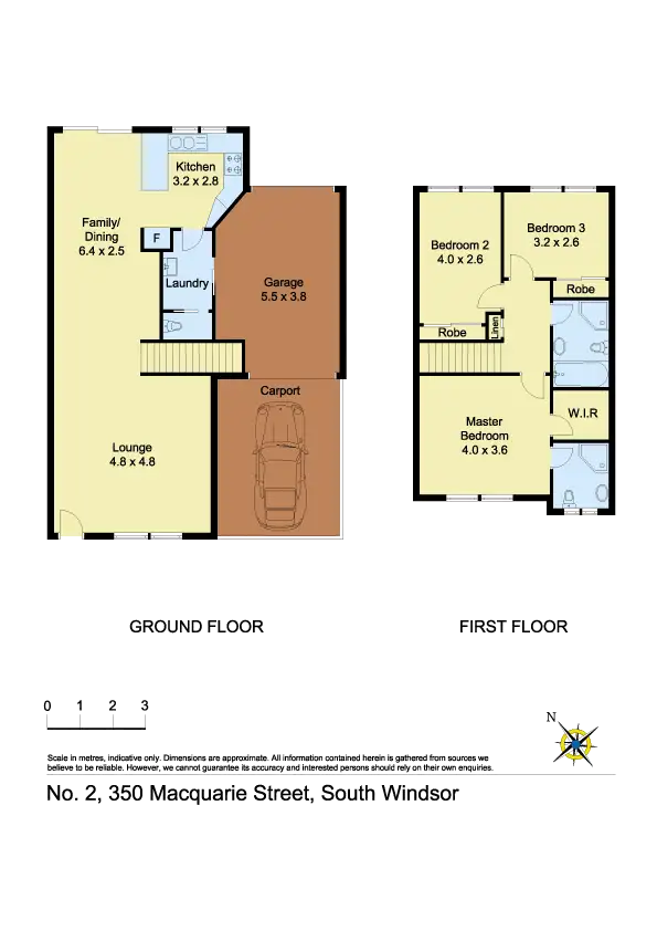 Floorplan of Homely townhouse listing, 2/350 Macquarie St, South Windsor NSW 2756