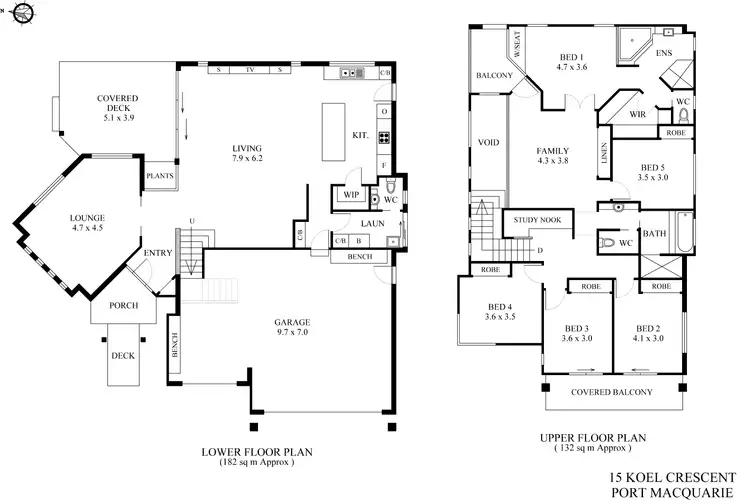 Floorplan of Homely house listing, 15 Koel Crescent, Port Macquarie NSW 2444