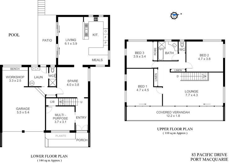 Floorplan of Homely house listing, 83 Pacific Drive, Port Macquarie NSW 2444