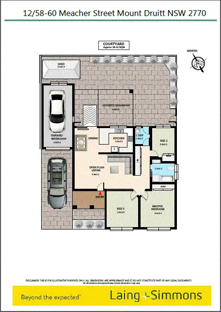 Floorplan of Homely villa listing, 12/58 Meacher Street, Mount Druitt NSW 2770
