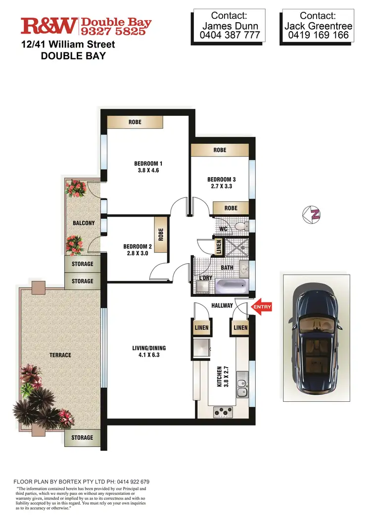 Floorplan of Homely apartment listing, 12/41 William Street, Double Bay NSW 2028