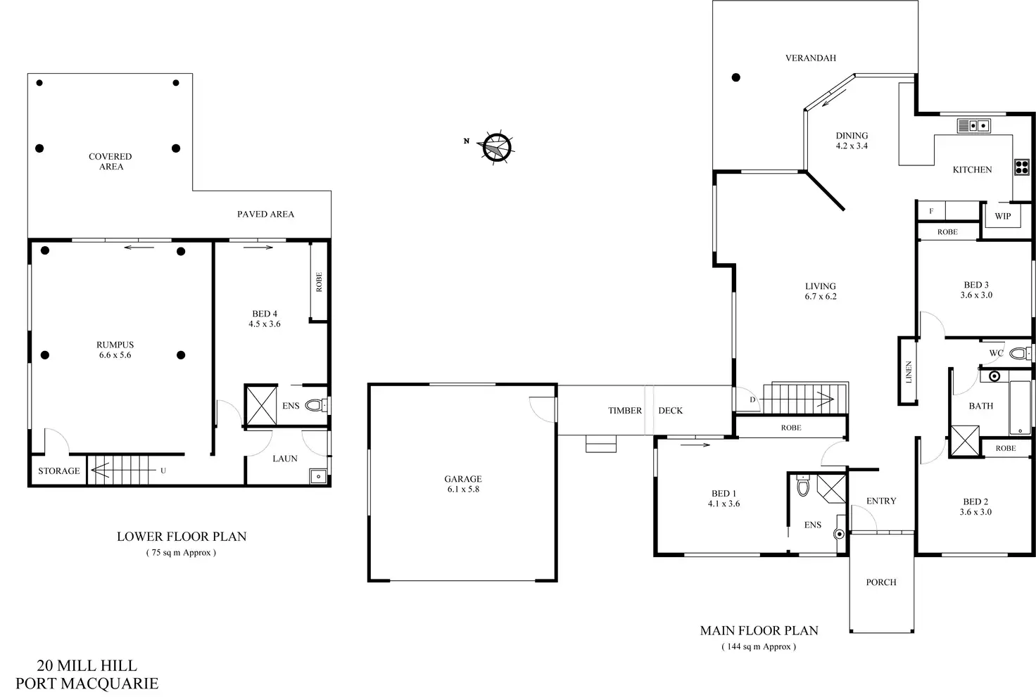 Floorplan of Homely house listing, 20 Mill Hill, Port Macquarie NSW 2444