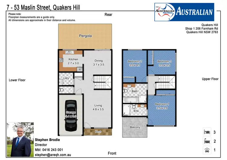 Floorplan of Homely townhouse listing, 7/53 Maslin Crescent, Quakers Hill NSW 2763