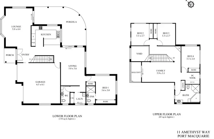 Floorplan of Homely house listing, 11 Amethyst Way, Port Macquarie NSW 2444