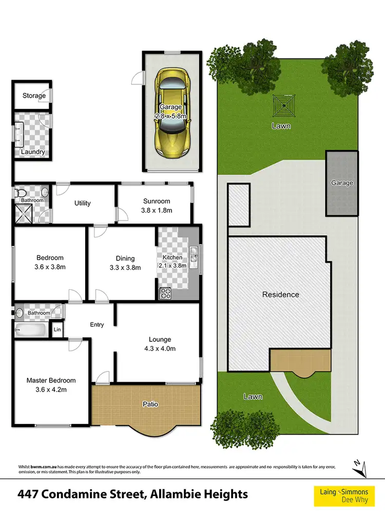 Floorplan of Homely house listing, 447 Condamine Street, Allambie Heights NSW 2100
