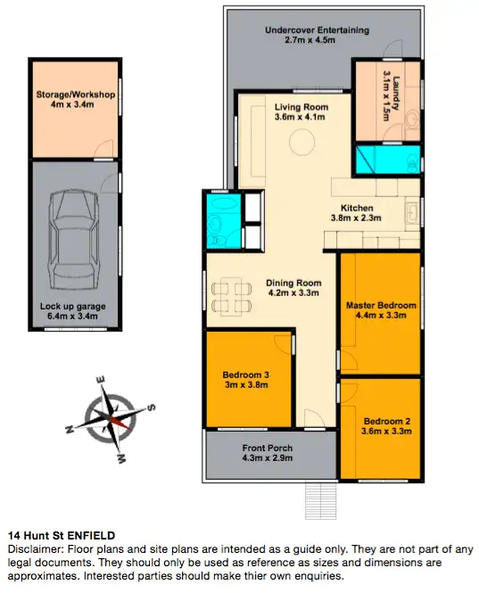 Floorplan of Homely house listing, 14 Hunt St, Enfield NSW 2136