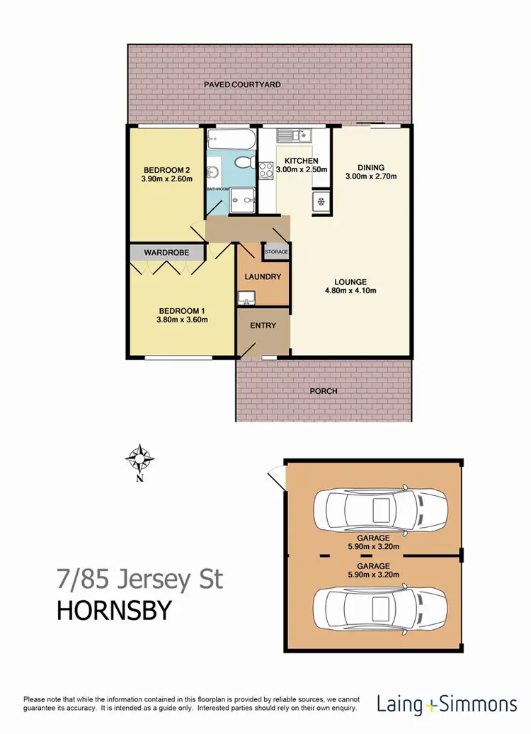 Floorplan of Homely house listing, 7/85 Jersey Street, Hornsby NSW 2077