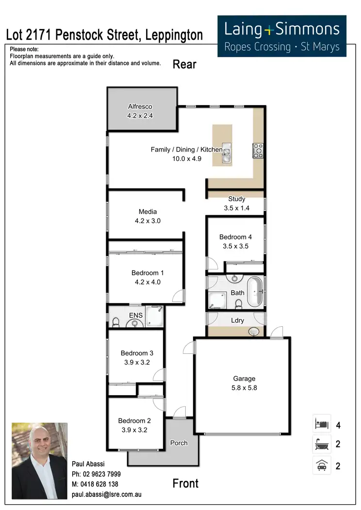 Floorplan of Homely house listing, 15 Penstock Street, Leppington NSW 2179
