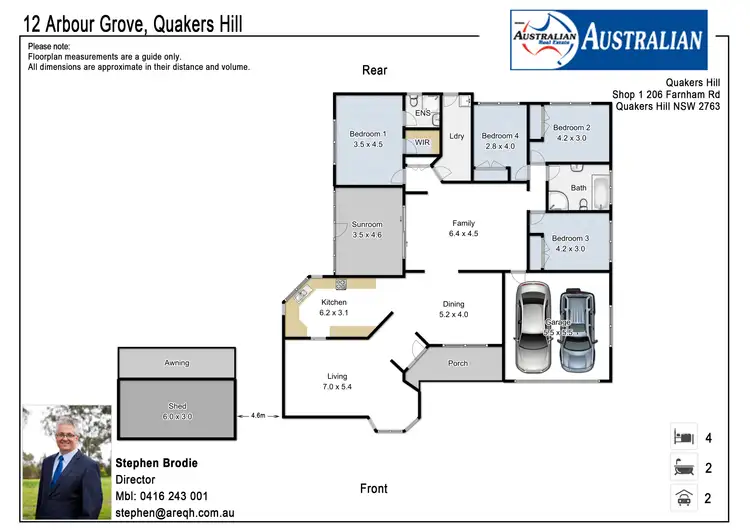 Floorplan of Homely house listing, 12 Arbour Grove, Quakers Hill NSW 2763