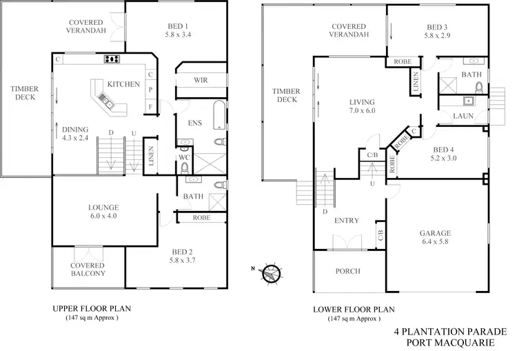 Floorplan of Homely house listing, 4 Plantation Parade, Port Macquarie NSW 2444