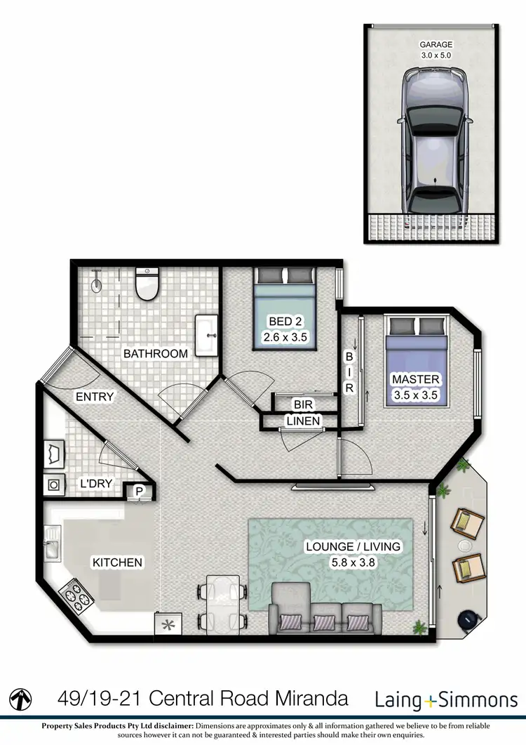 Floorplan of Homely apartment listing, 49/19-21 Central Rd, Miranda NSW 2228
