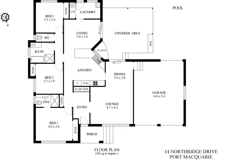 Floorplan of Homely house listing, 14 Northridge Drive, Port Macquarie NSW 2444