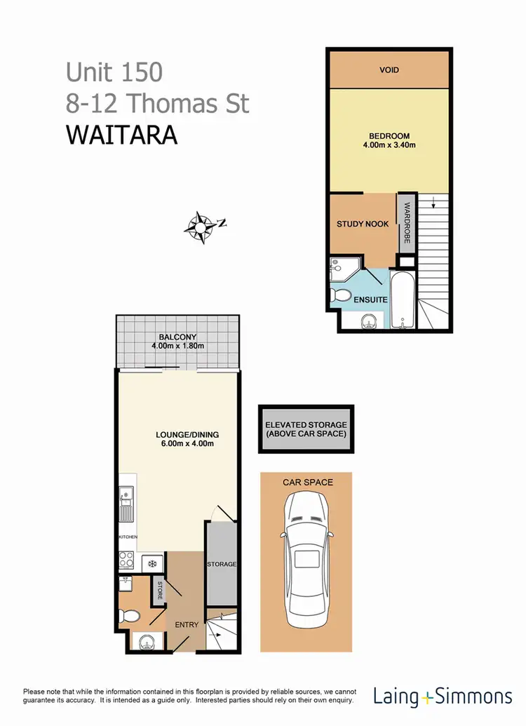 Floorplan of Homely unit listing, 150/8-12 Thomas Street, Waitara NSW 2077
