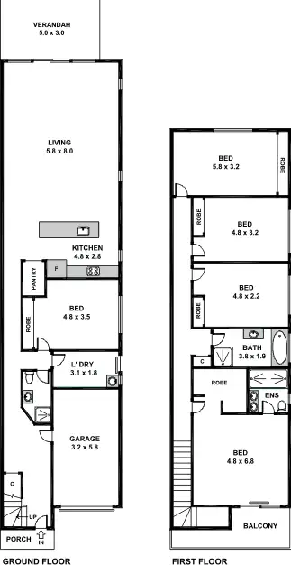 Floorplan of Homely house listing, 19A Houison Street, Westmead NSW 2145