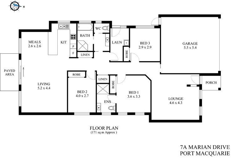 Floorplan of Homely house listing, 7a Marian Drive, Port Macquarie NSW 2444