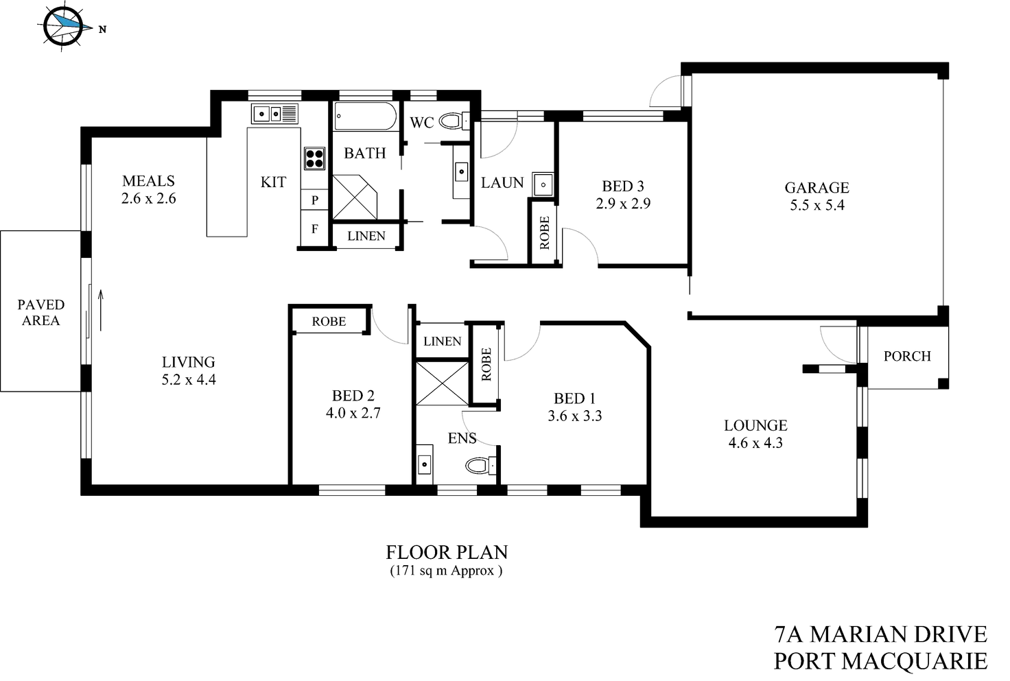 Floorplan of Homely house listing, 7a Marian Drive, Port Macquarie NSW 2444