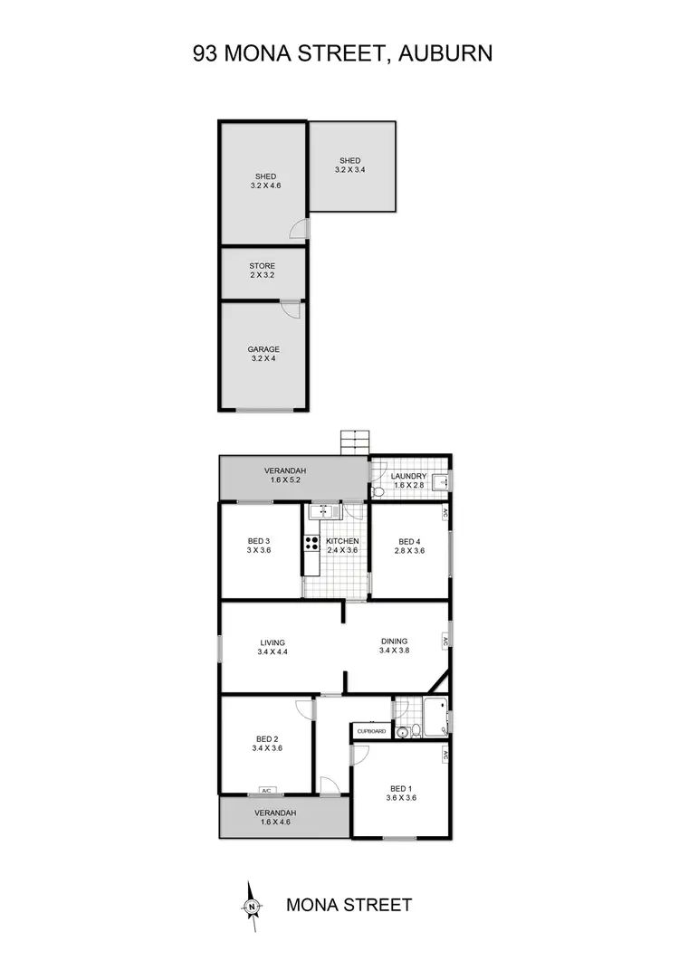 Floorplan of Homely house listing, 93 Mona Street, Auburn NSW 2144