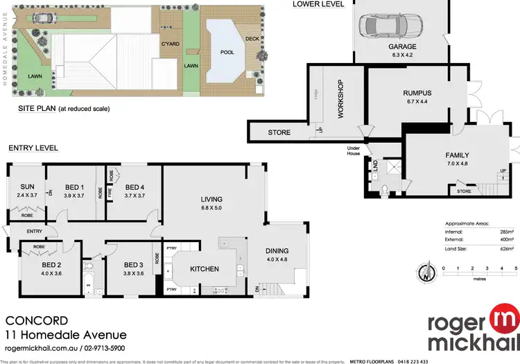 Floorplan of Homely house listing, 11 Homedale Avenue, Concord NSW 2137