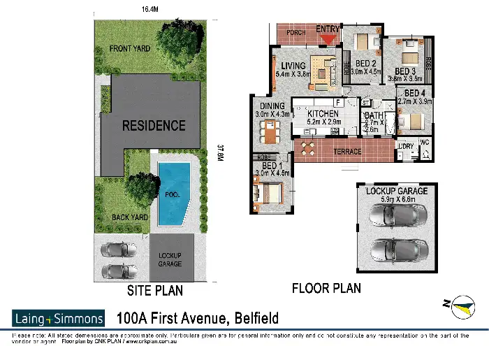Floorplan of Homely house listing, 100A First Ave, Belfield NSW 2191