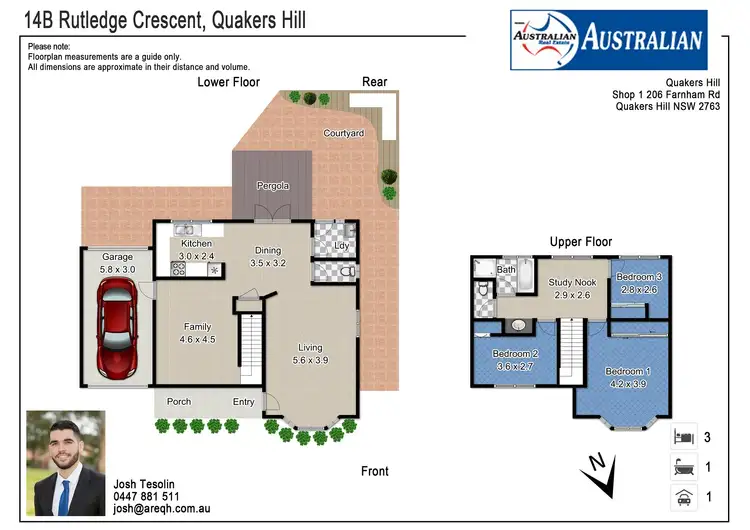 Floorplan of Homely house listing, 14b Rutledge Crescent, Quakers Hill NSW 2763