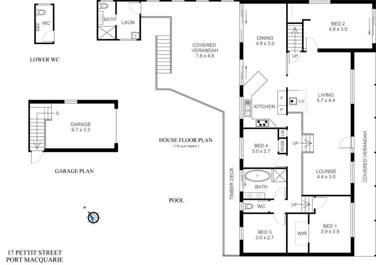 Floorplan of Homely house listing, 17 Pettit Street, Port Macquarie NSW 2444