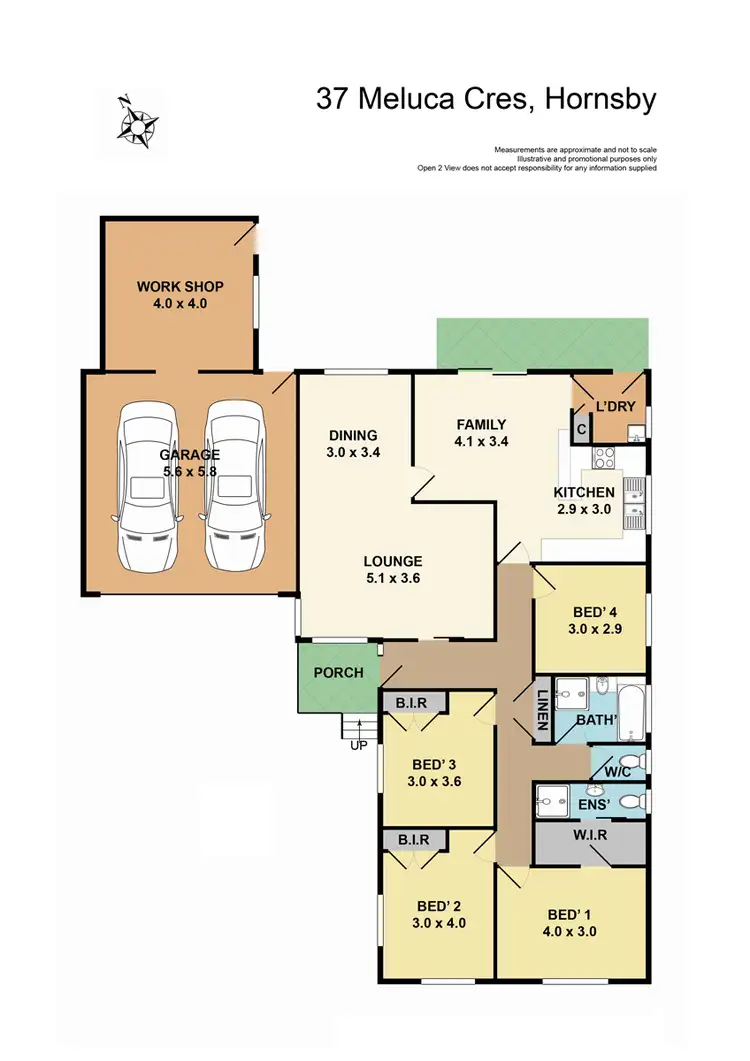 Floorplan of Homely house listing, 37 Meluca Crescent, Hornsby Heights NSW 2077