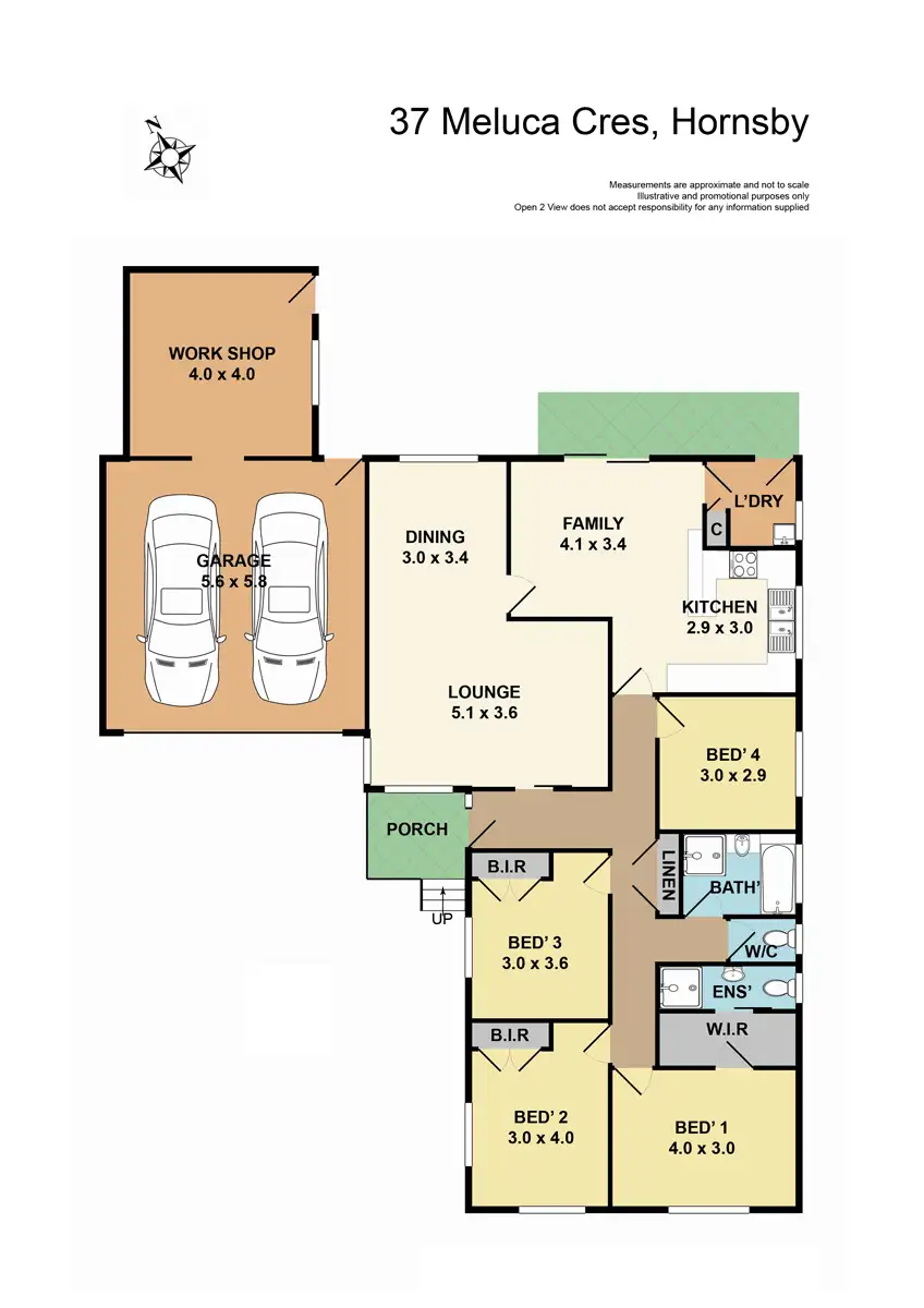 Floorplan of Homely house listing, 37 Meluca Crescent, Hornsby Heights NSW 2077