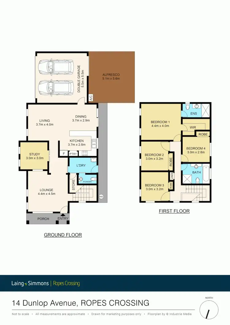 Floorplan of Homely house listing, 14 Dunlop Avenue, Ropes Crossing NSW 2760