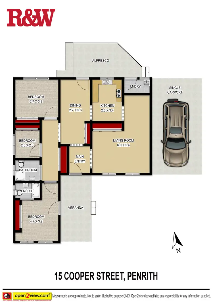 Floorplan of Homely house listing, 15 Cooper Street, Penrith NSW 2750