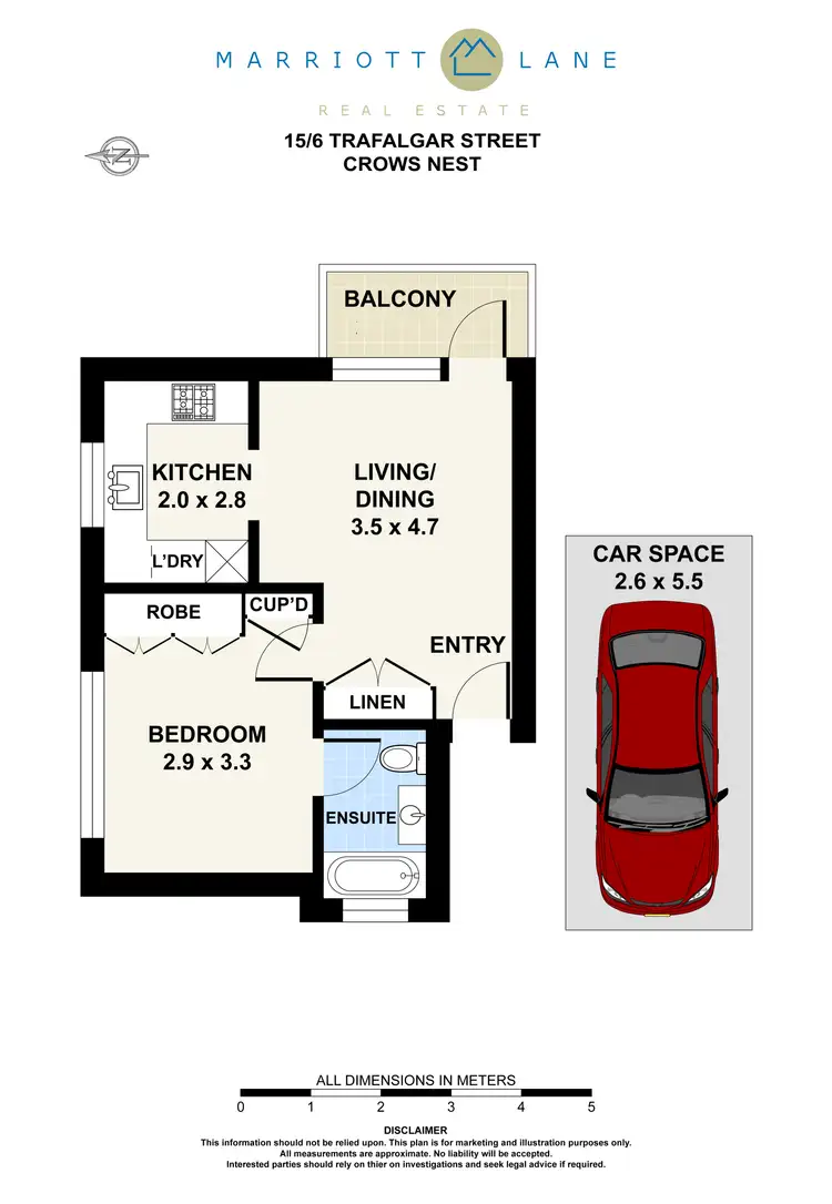 Floorplan of Homely unit listing, 15/6 Trafalgar Street, Crows Nest NSW 2065