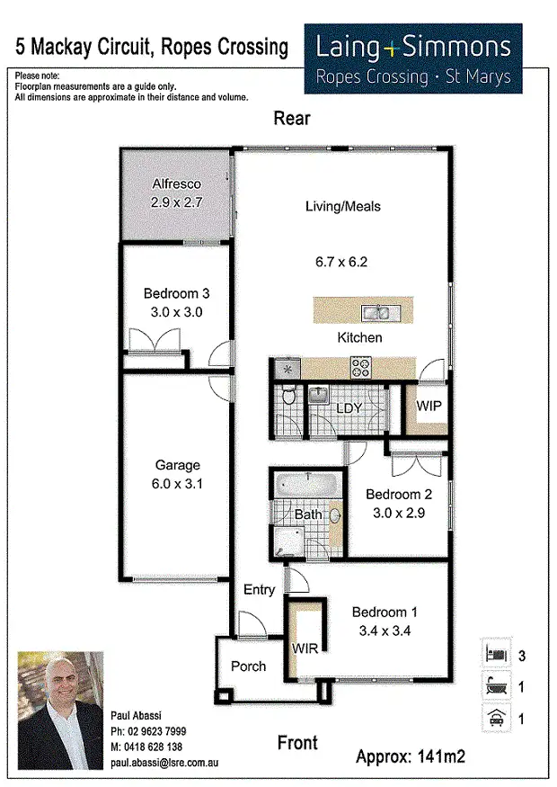 Floorplan of Homely house listing, 5 Mackay Circuit, Ropes Crossing NSW 2760