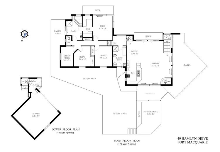 Floorplan of Homely house listing, 49 Hamlyn Drive, Port Macquarie NSW 2444