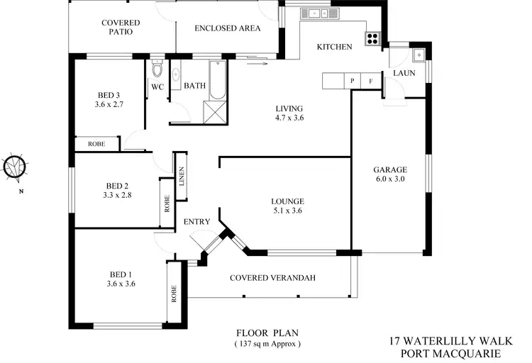 Floorplan of Homely house listing, 17 Waterlily Walk, Port Macquarie NSW 2444