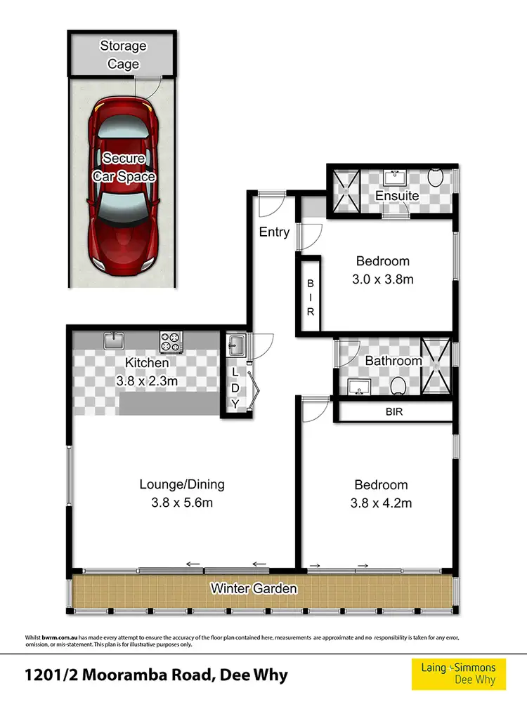 Floorplan of Homely unit listing, 1201/2-10 Mooramba Road, Dee Why NSW 2099