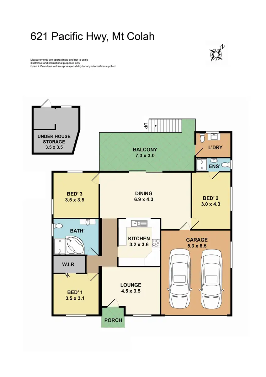 Floorplan of Homely house listing, 621 Pacific Highway, Mount Colah NSW 2079