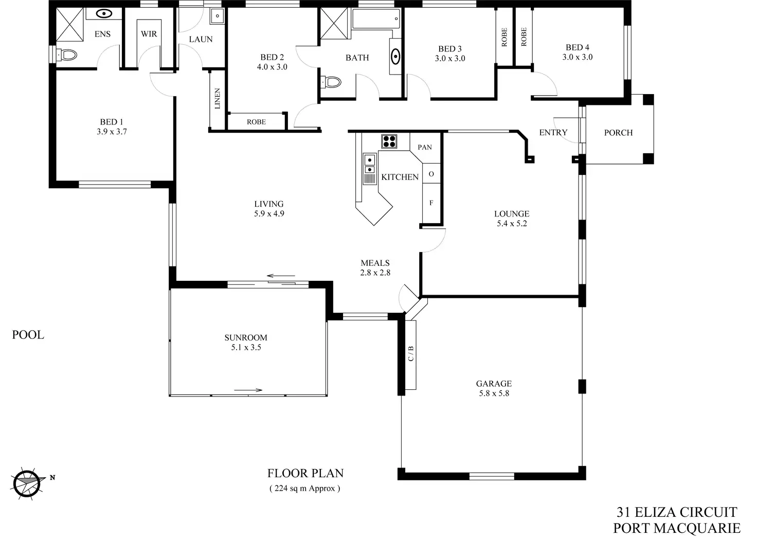 Floorplan of Homely house listing, 31 Eliza Circuit, Port Macquarie NSW 2444