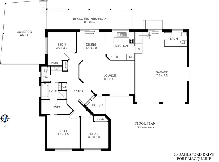 Floorplan of Homely house listing, 20 Dahlsford Drive, Port Macquarie NSW 2444