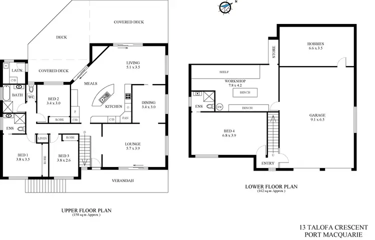 Floorplan of Homely house listing, 13 Talofa Crescent, Port Macquarie NSW 2444