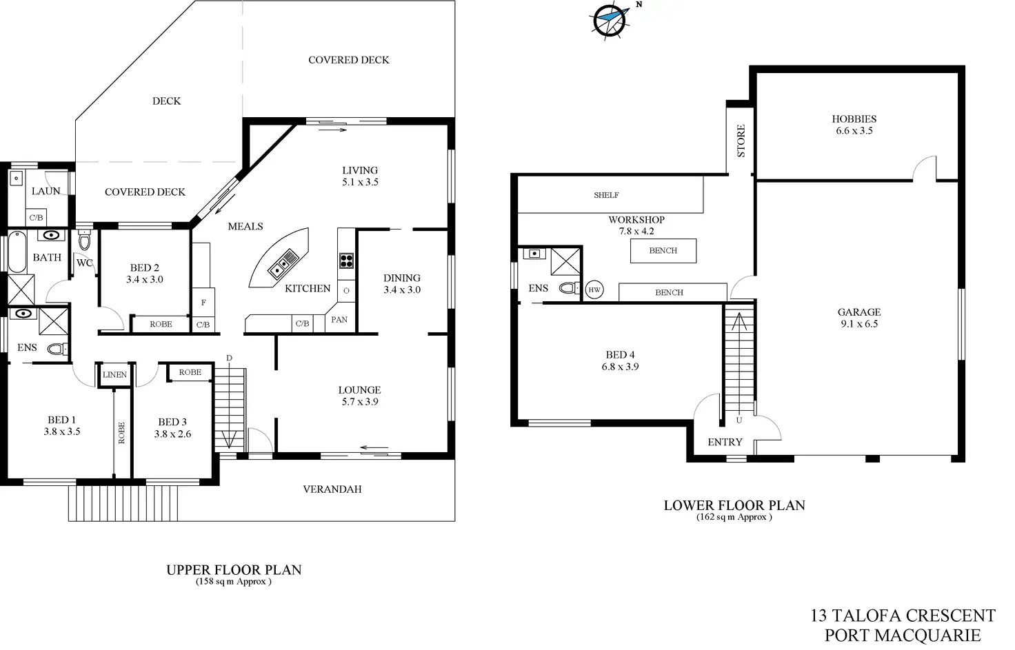 Floorplan of Homely house listing, 13 Talofa Crescent, Port Macquarie NSW 2444